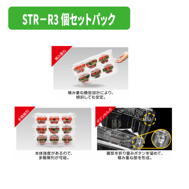 STR-R3個セットパック 透明商品画像2