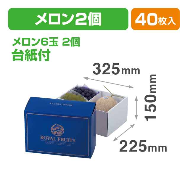 メロン2ヶ入ブルーロイヤル