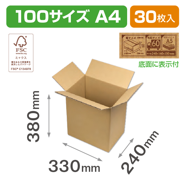 100サイズダンボール(A4)ＦＳ