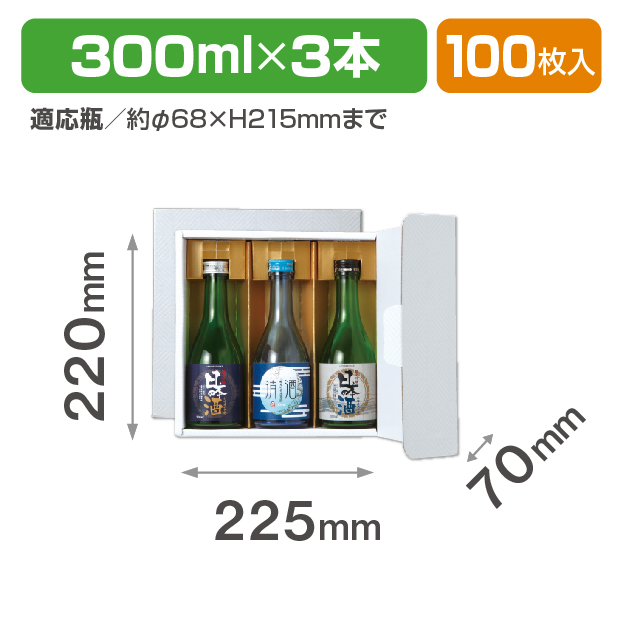 K-1450 ブロックホワイト 300ml×3本