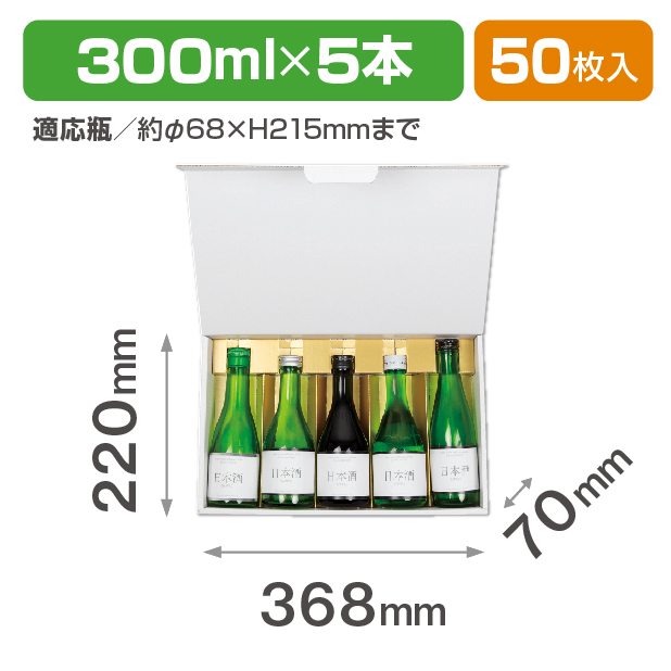 K-1453 ブロックホワイト 300ml×5本