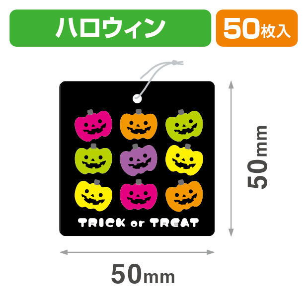 タグかぼちゃ黒50角
