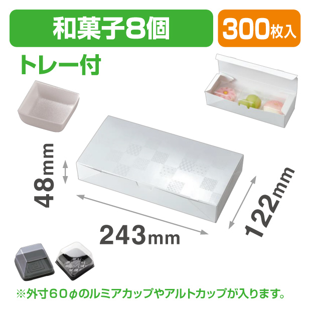 19-1363B ルミアサービス箱8ヶ 雅 トレー付